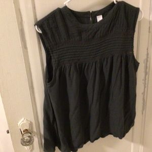 Blouse navy blue cotton